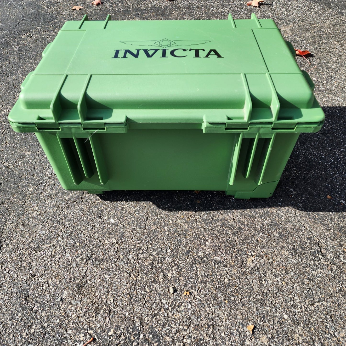 Invicta 50 Slot Watch Case Hard Rolling Green Plastic 3 Tier Handle3