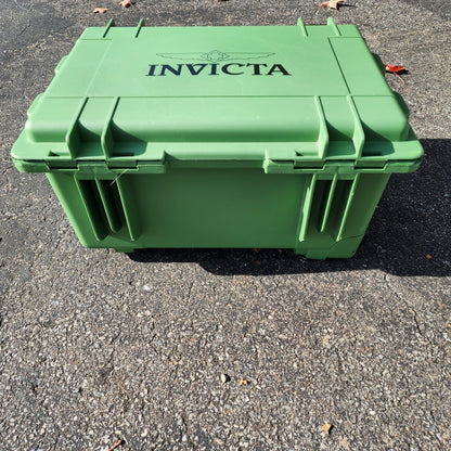 Invicta 50 Slot Watch Case Hard Rolling Green Plastic 3 Tier Handle3
