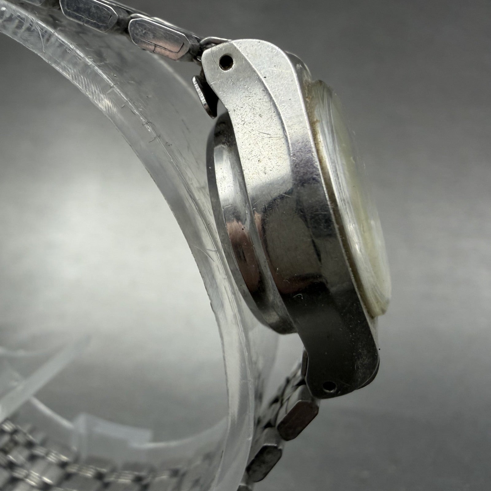 Seiko Matic Lady Watch Women 21mm Silver Dial Silver Tone Date Round VTG PARTS4