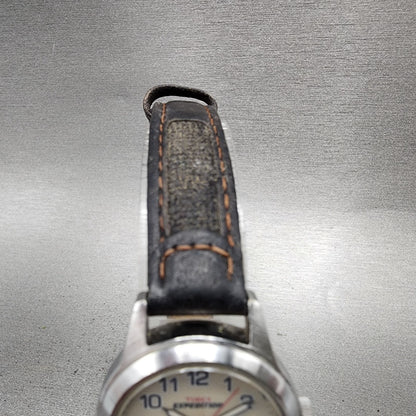 Timex Expedition Watch Women 26mm Cream Dial Silver Tone Date Round New Battery4