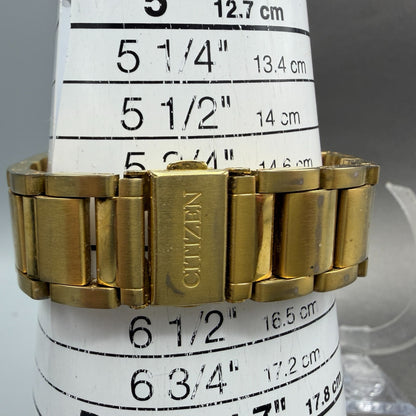 Citizen Watch Men 36mm Champagne Dial Gold Tone Daydate 2500-S071879 New Battery10