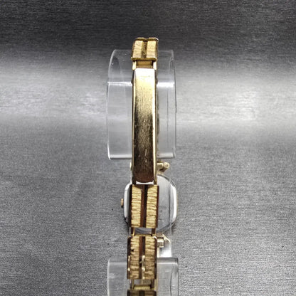 Seiko Watch Women 21mm White Dial Gold Tone Oval 2621-5230 New Battery Vintage7