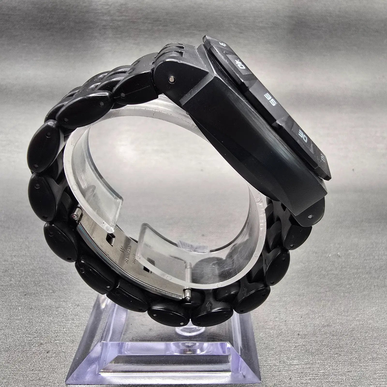 Swatch Follow The Track Chrono Watch Men Black Dial Black Date SUIM401 New Batt8
