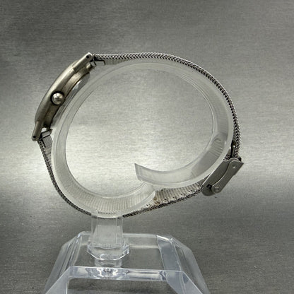 Skagen Watch Women 28mm Silver Dial Silver Tone Small Seconds Round New Battery6