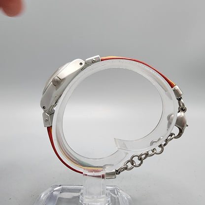 Swatch Irony Filamento Watch Women 25mm Silver Dial Silver Tone Round New Batt