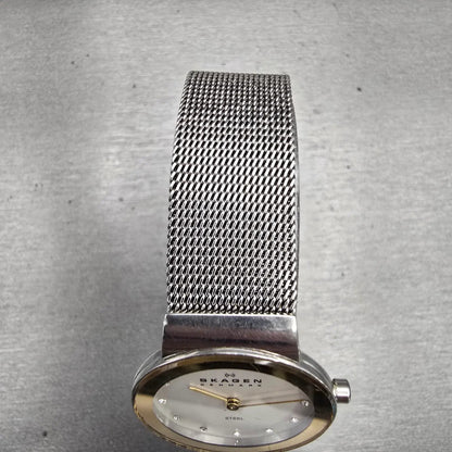 Skagen Freja Watch Women 26mm White Dial Two Tone Round 358SGSC New Battery4
