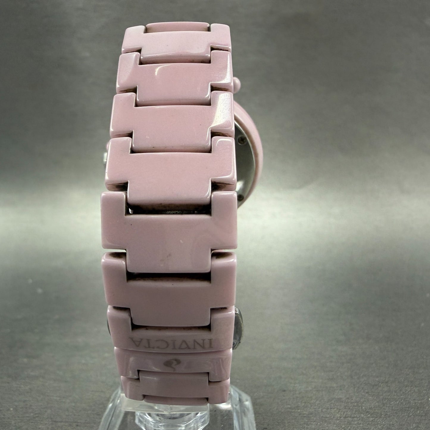 Invicta Watch Women 35mm Pink MOP Dial Pink Ceramic Case Round 3937 New Battery7