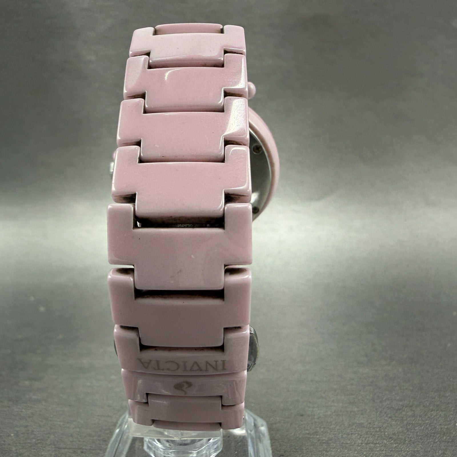 Invicta Watch Women 35mm Pink MOP Dial Pink Ceramic Case Round 3937 New Battery7