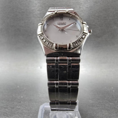 Citizen Eco-Drive Watch Women 26mm Silver Dial Silver Round E030-H26639 Runs5
