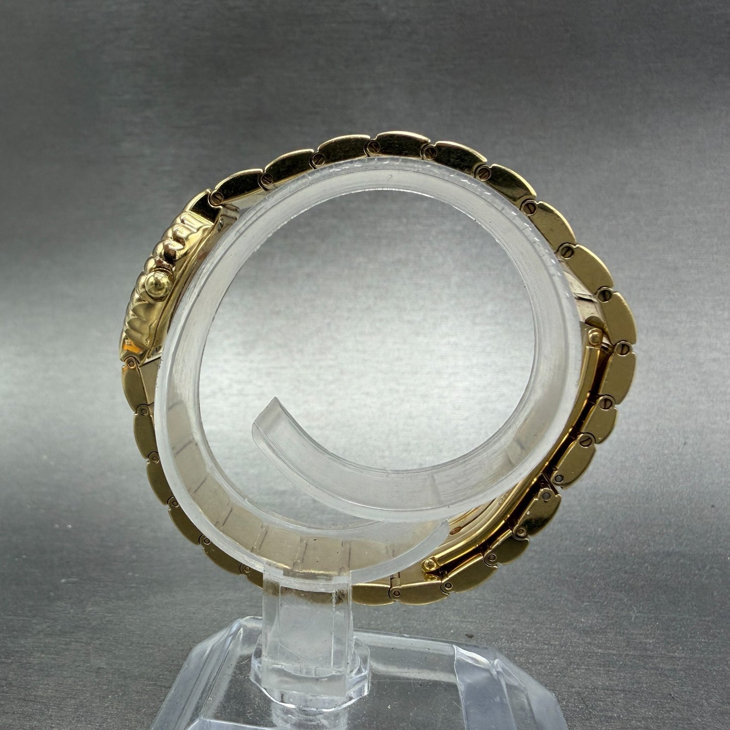 Raymond Weil Nabucco Watch Women 21mm Black Dial Gold Plated Round 3759 New batt6
