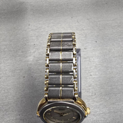 Seiko Watch Women 24mm Gray Dial Two Tone Round 2P20-001H New Battery Vintage4