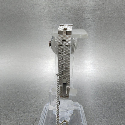 Seiko Watch Women Silver 21mm Dial Silver Tone Manual Round 117850 Runs7