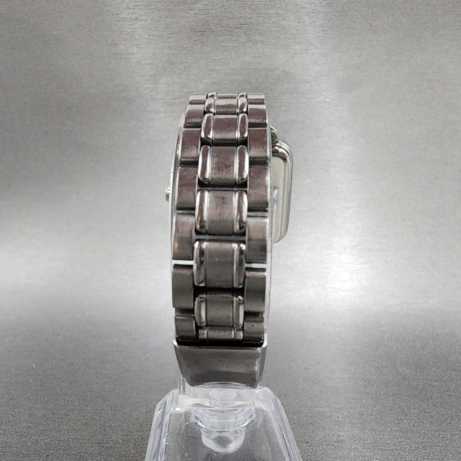 Citizen EcoDrive Tank Watch Women 32mm MOP Dial Silver Tone Daydate Runs7