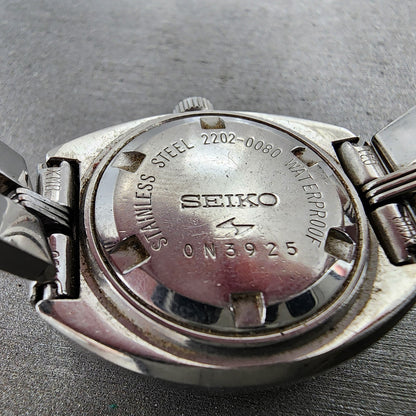 Seiko Special Watch Women 27mm Silver Dial Silver Tone Automatic 2202-0080 Run