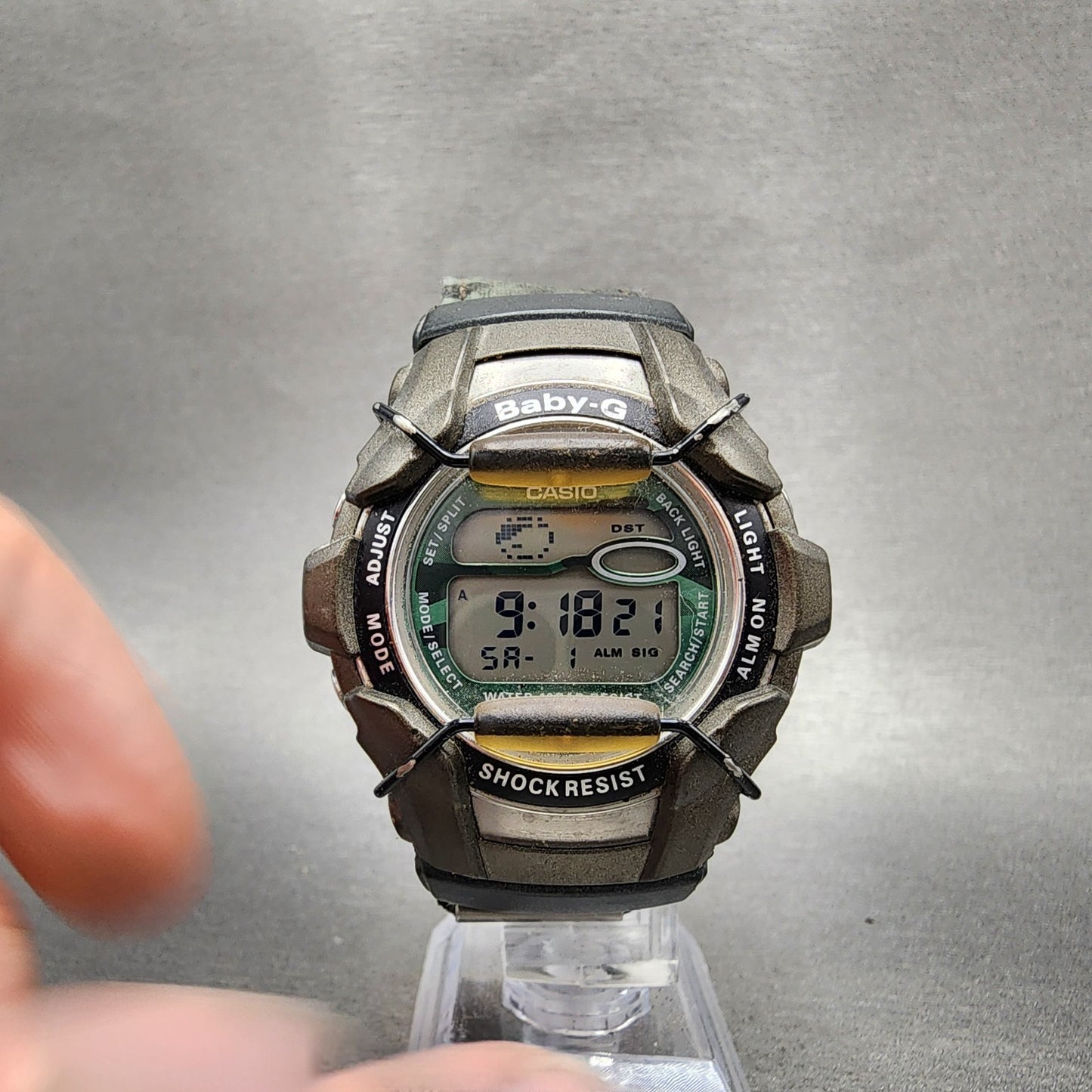 Casio BabyG Watch Women 43mm Digital Brown Alarm Chrono BGT1000 New Battery5