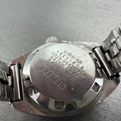 Citizen Cosmo Star V2 Watch Women 25mm Silver Dial Steel Daydate 4-660439 Runs9