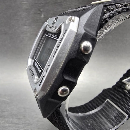Freestyle Shark Watch Men 37mm Black Silver Alarm Chrono Daydate Digital NewBatt2
