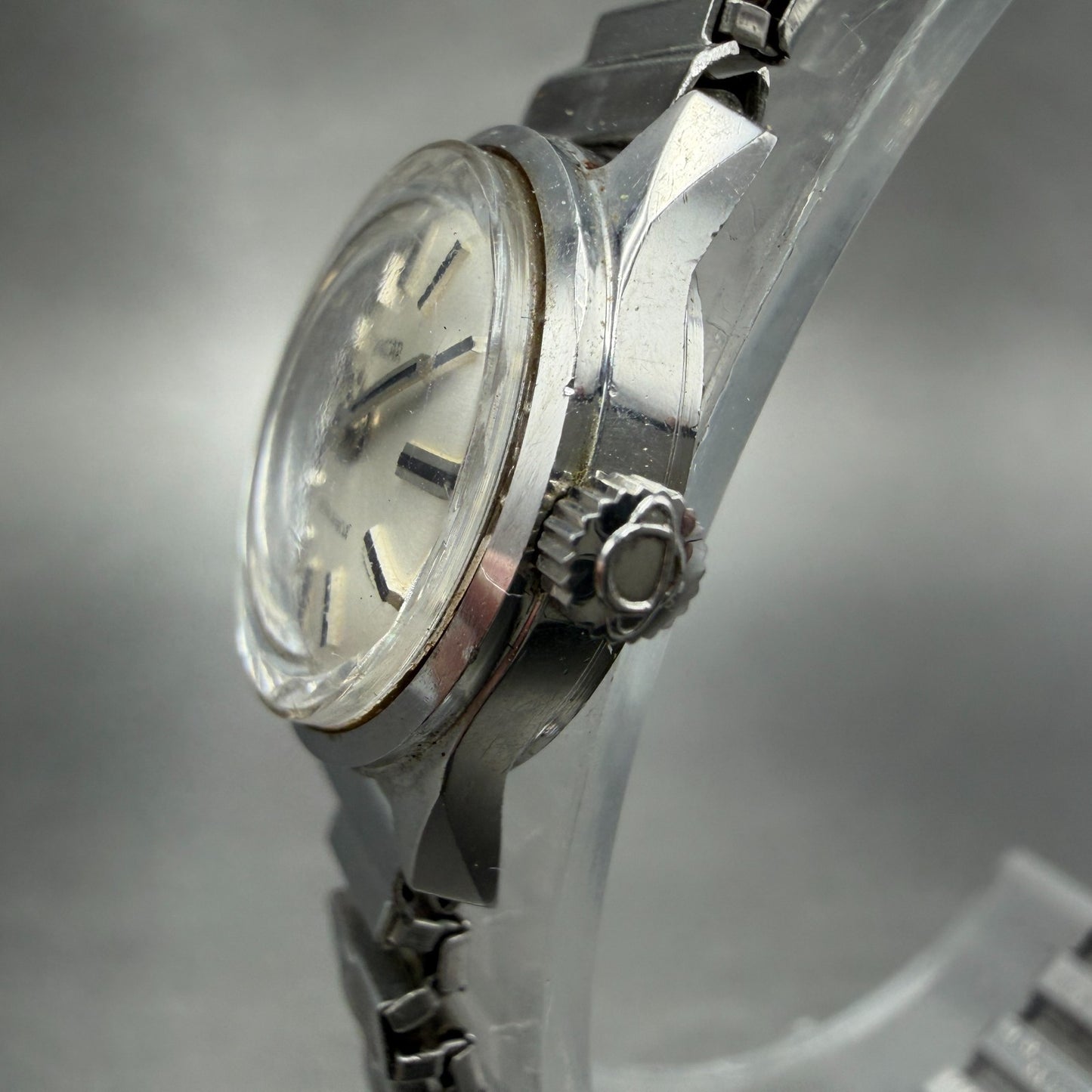 Enicar Star Jewels Watch Women 18mm White Dial Steel Manual Wind Runs VTG ABC2