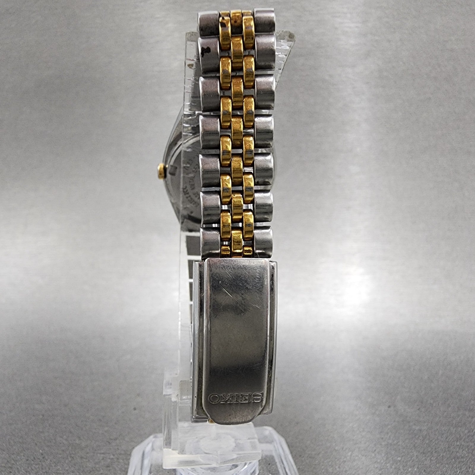 Seiko Watch Women 24mm Silver Dial Two Tone Daydate 7n830041 New Battery7
