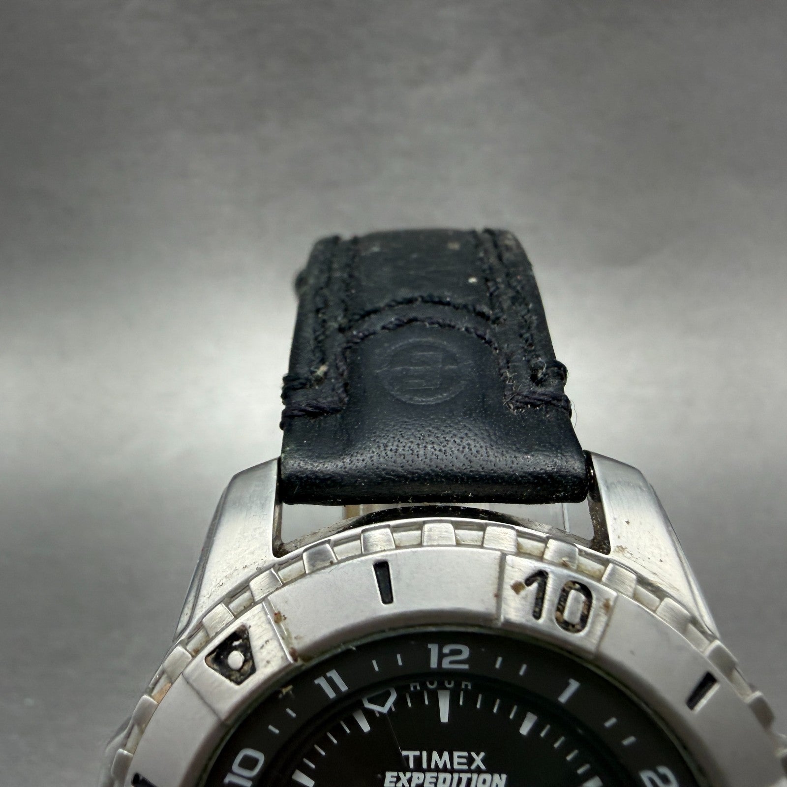 Timex Expedition Watch Men 42mm Gray Dial Silver Tone Alarm Date New Batt4