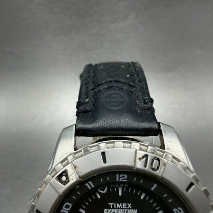 Timex Expedition Watch Men 42mm Gray Dial Silver Tone Alarm Date New Batt4