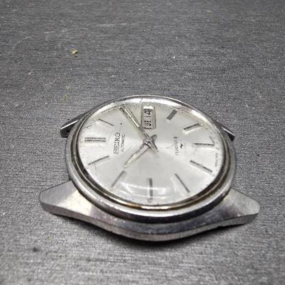 Seiko Automatic Watch Men 37mm Silver Dial Steel Daydate 7006-8007 Round READ!!!4