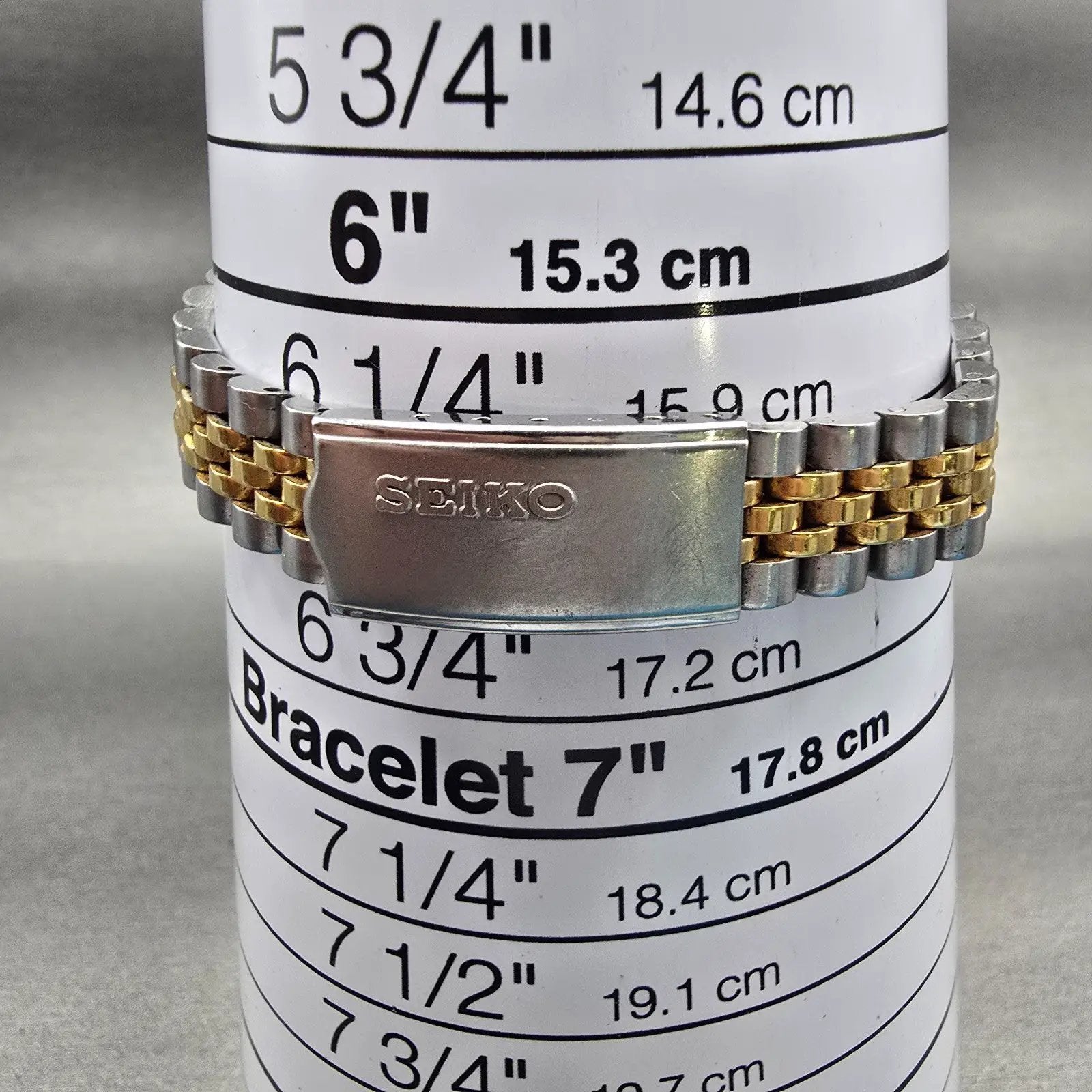 Seiko Watch Women 24mm Gold Dial Two Tone Daydate Round 7N83-0041 New Battery9
