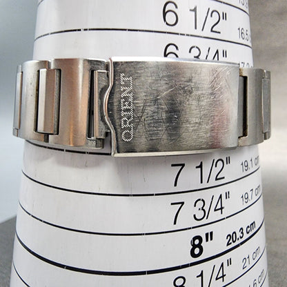 Orient AAA Deluxe Racer Watch Men 38mm Silver Dial Steel Daydate Automatic Runs10