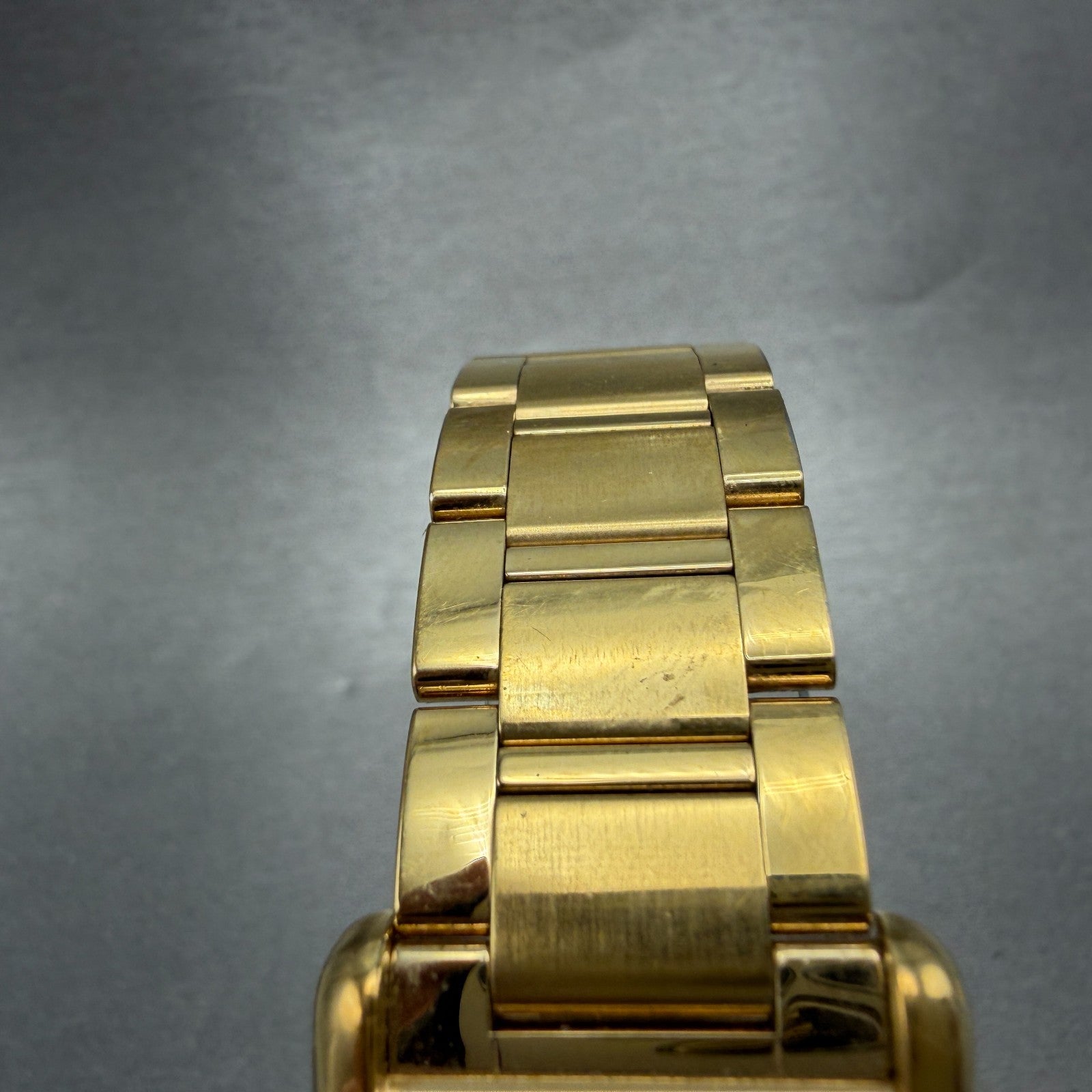 Coach Tank Watch Men 25mm Silver Dial Gold Tone Date 7.073.492 New Battery4