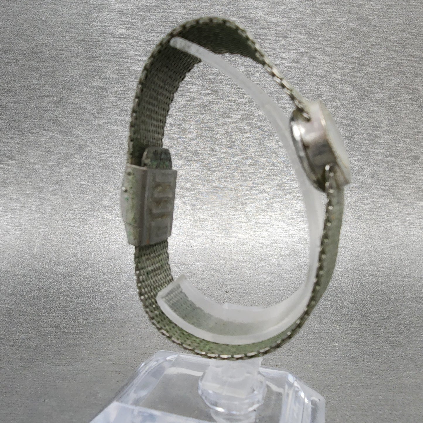 Rado Jade Watch Women 17mm Silver Dial Silver Tone Oval Manual Wind Runs8