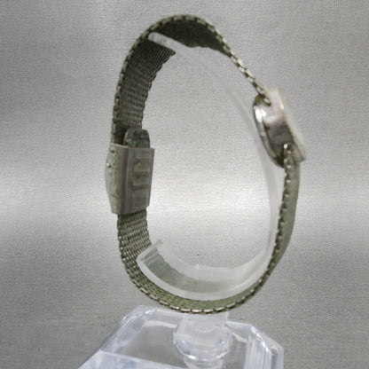 Rado Jade Watch Women 17mm Silver Dial Silver Tone Oval Manual Wind Runs8