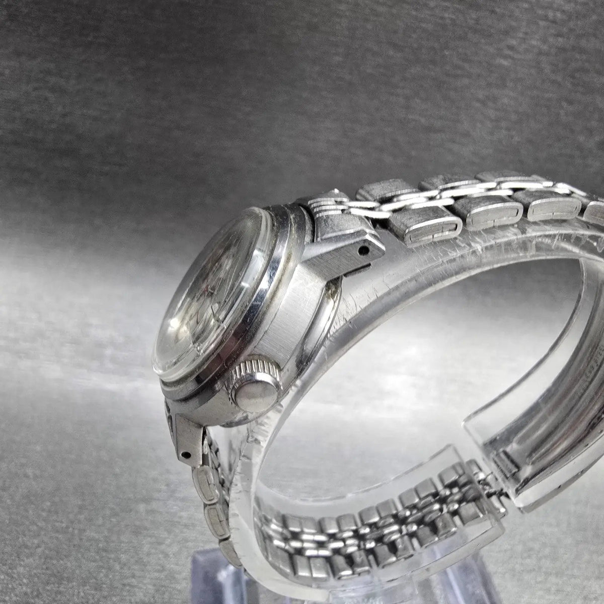 Seiko Automatic Watch Women 23mm Silver Dial Silver Hi-Beat Date 2205-0599 Works2