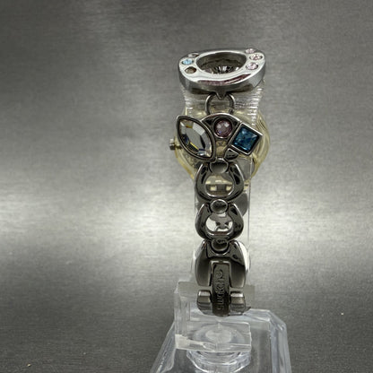 Swatch Menthol Tone Watch Women 25mm Silver Dial Clear Case Quartz LK292G NewBat7
