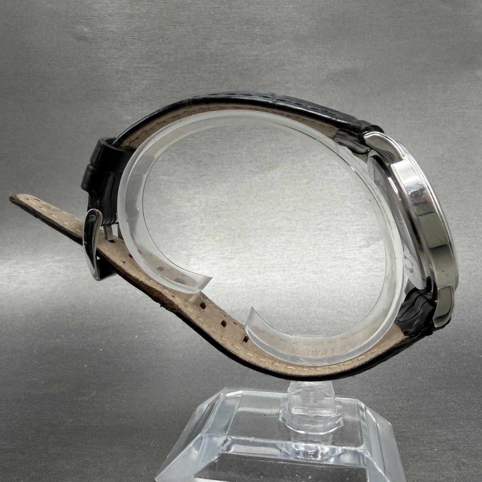 ESQ Watch Men 37mm White Dial Silver Tone Date Round E5349 PARTS9