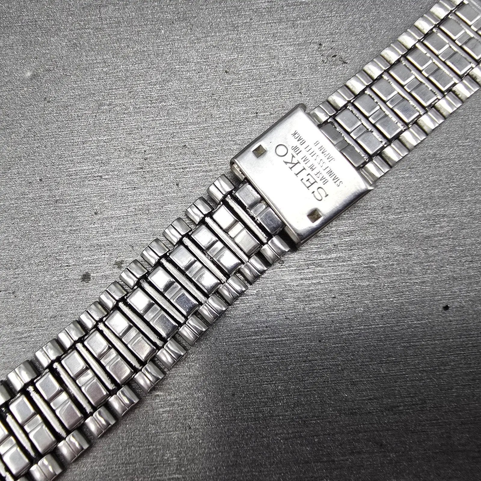 Seiko Watch Men 29mm Silver Dial Two Tone Date Octagon 6439-5039 PARTS Vintage18