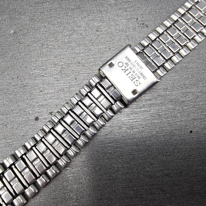 Seiko Watch Men 29mm Silver Dial Two Tone Date Octagon 6439-5039 PARTS Vintage18