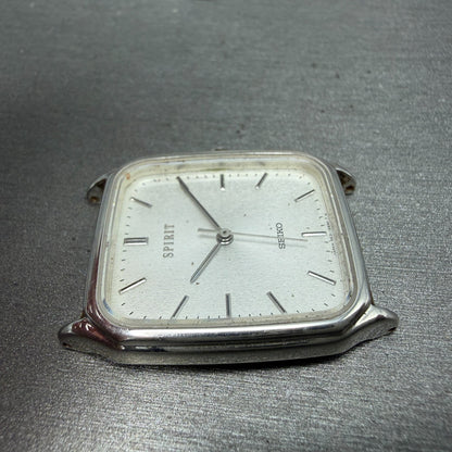 Seiko Spirit Tank Watch Men 27mm Silver Dial Silver Tone 5E31-5B50 PARTS8