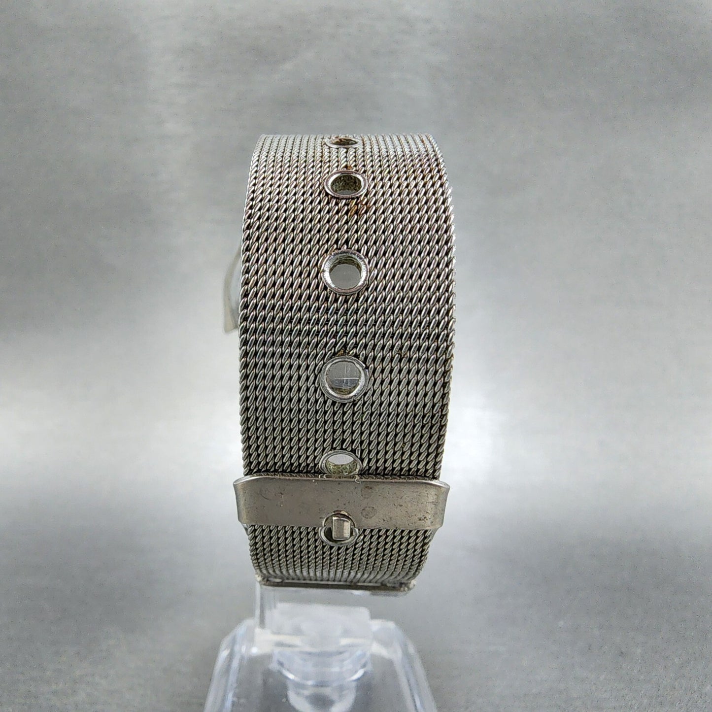 Seiko 5 Sports Watch Men 38mm Silver Dial Steel Daydate 63098360 PARTS8