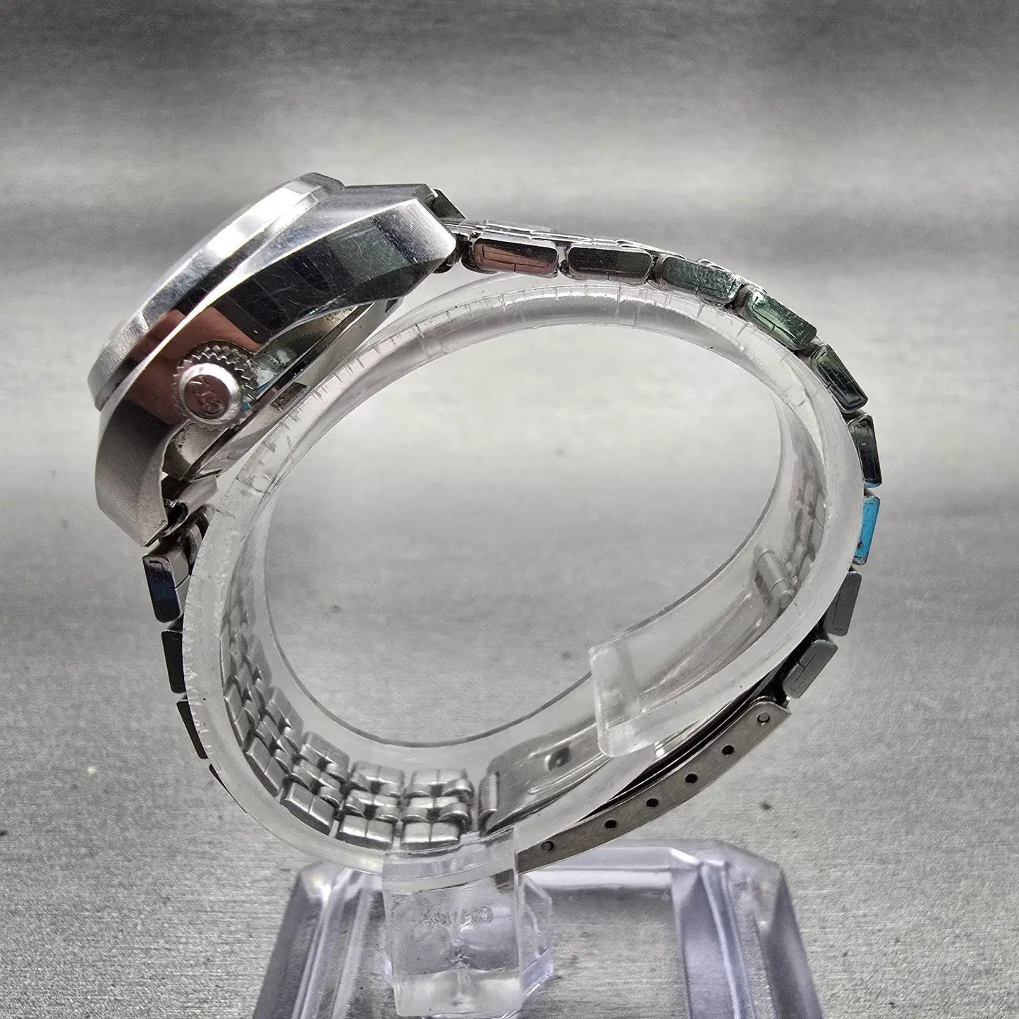 Citizen Watch Women 24mm Green Dial Silver Tone Date 4-530934 Manual Wind VTG6