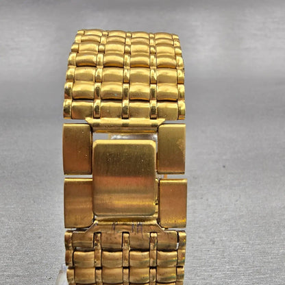Citizen CQ Watch Men 24mm Black Dial Gold Tone Rectangle 6031-S07084 New Battery7