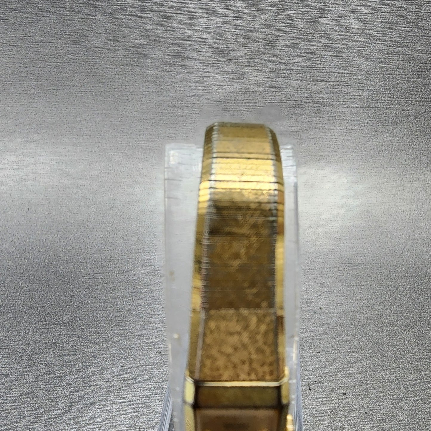 Seiko Tank Watch Women 12mm Champagne Dial Gold Tone 2e205029 New Battery4