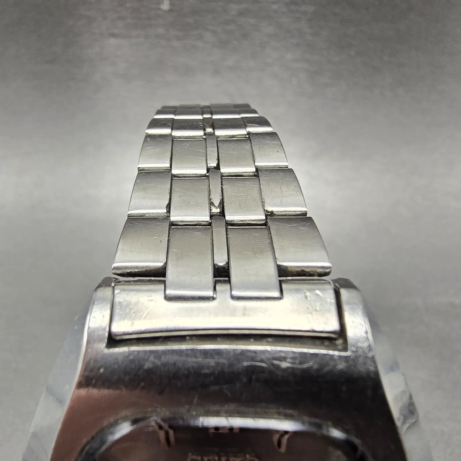 Seiko Automatic Watch Men 38mm Silver Dial Silver Tone Daydate 7009-5019 Runs4