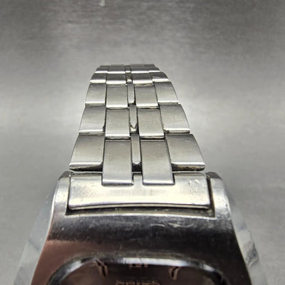 Seiko Automatic Watch Men 38mm Silver Dial Silver Tone Daydate 7009-5019 Runs4