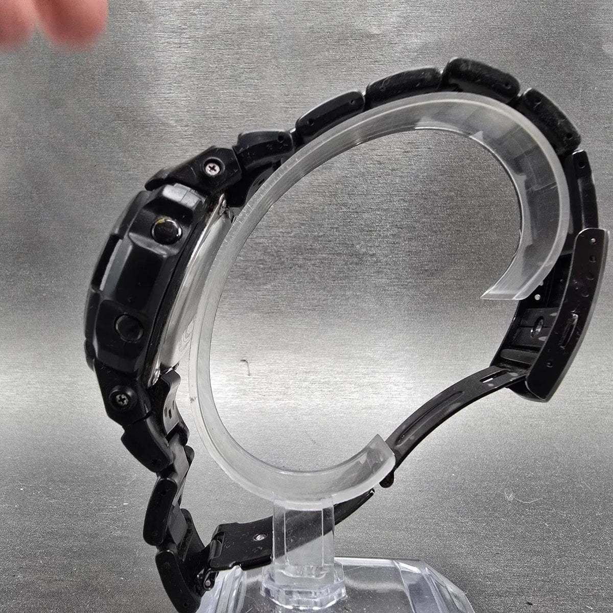 Casio G-Shock AWG-M100BC Watch Men 47mm Black Blue Alarm Chrono Solar READ!!!!!!6