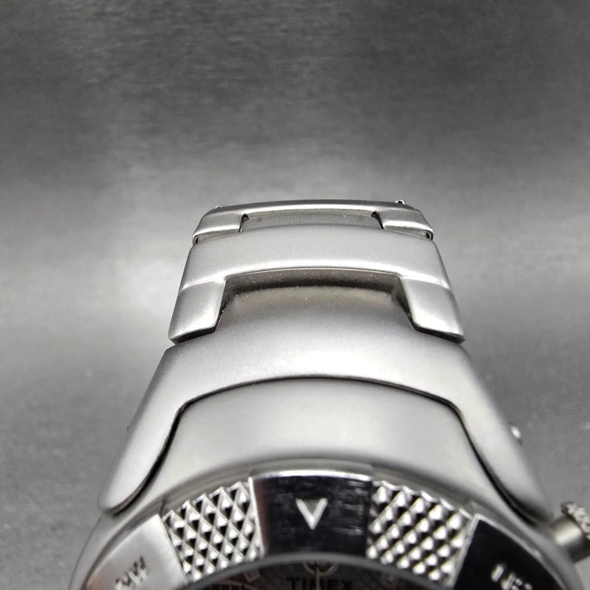 Timex Expedition Chronograph Watch Men 40mm Gray Dial Steel Date Alarm New Batt4