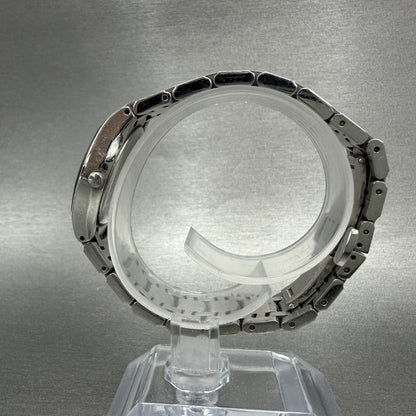 Wittnauer Watch Women 26mm Black Dial Steel Diamond Accents Round New Battery6