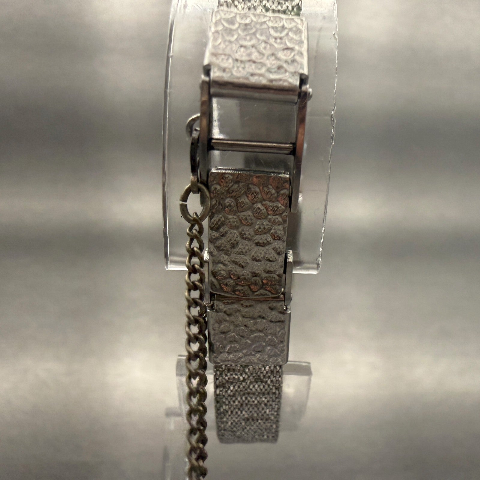 Seiko Watch Women 15mm Silver Dial Silver Tone Rectangle 10-3580 Works7