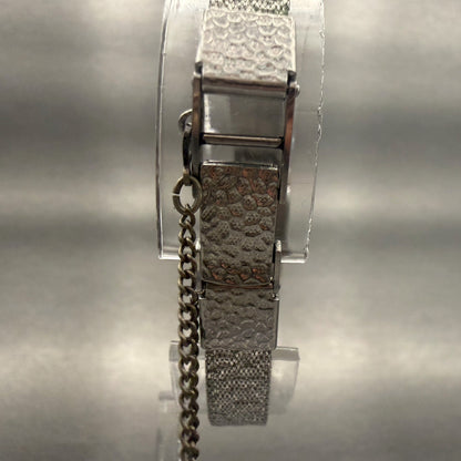 Seiko Watch Women 15mm Silver Dial Silver Tone Rectangle 10-3580 Works7
