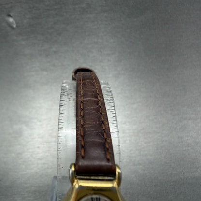 Pulsar Watch Women 17mm White Dial Gold Tone Oval V810-5920 New Battery4