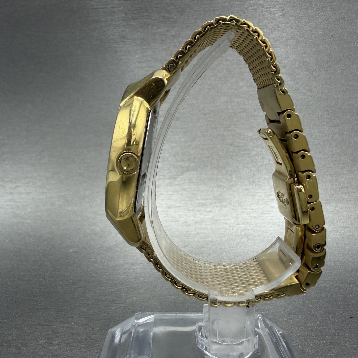 Movado Bold Evolution Watch Women 36mm Gold Dial Gold Tone Round READ!!! New Bat7